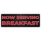 Signmission Now Serving Breakfast Banner Concession Stand Food Truck Single Sided B-72-30119 - alternate 1